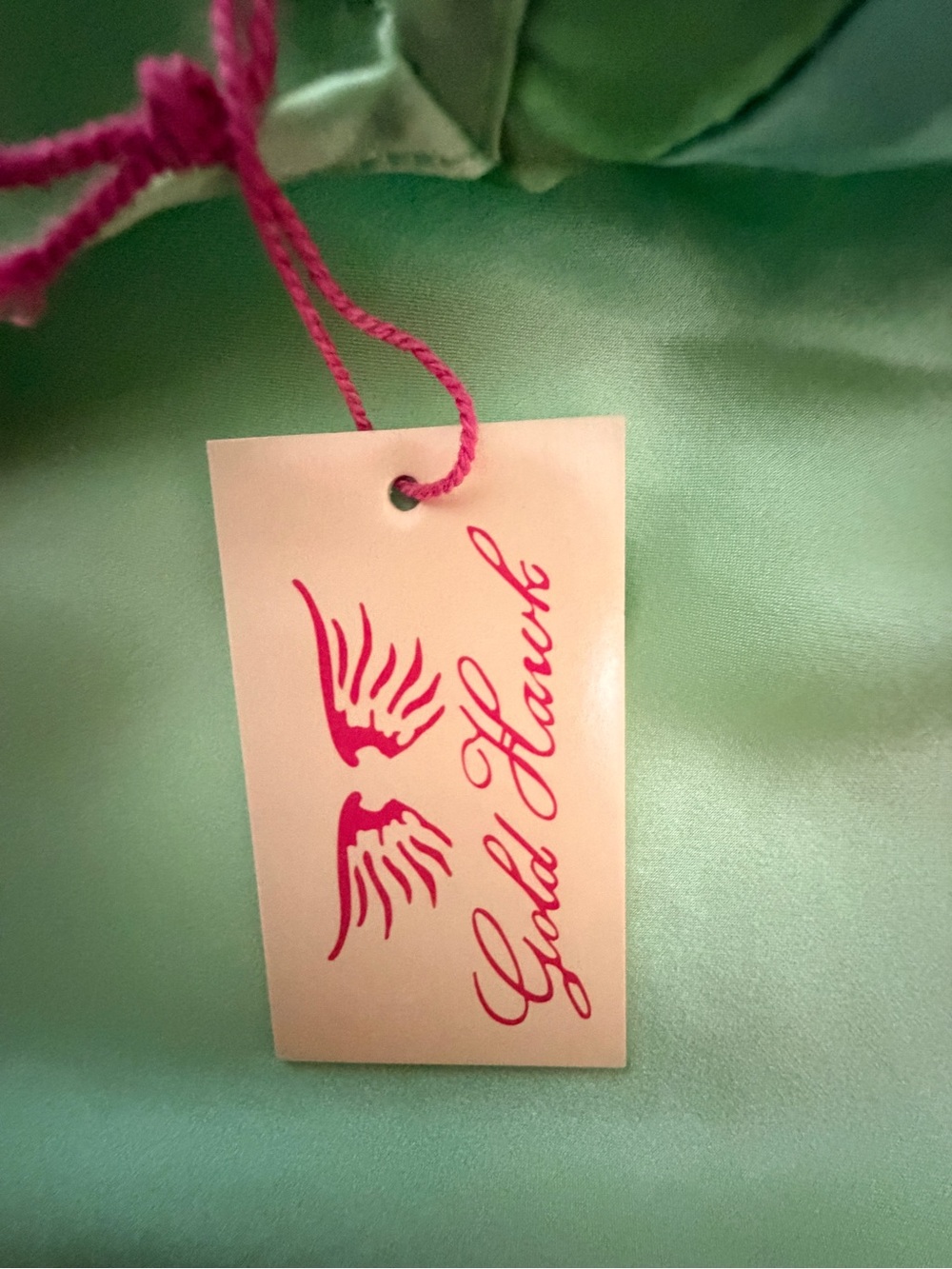 NWT Gold Hawk 100% Silk Lime Sherbet Camisole Adjustable Straps Size Medium - Picture 11 of 13